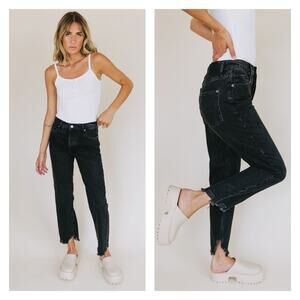 Free People We The Free The Tapered Baggy High Rise Boyfriend Fit Jeans Size 27